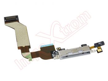 Cable flex con Conector de carga y accesorios blanco-blanca para iPhone 4S